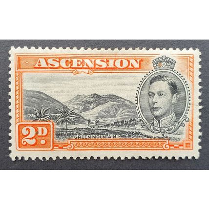 Ascension: 1938-53 2d black & red-orange SG41 MH perf 13.5