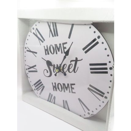 Black Numerals Wall Clock Home Sweet Home 29.5 CM Home Decor Gift Christmas