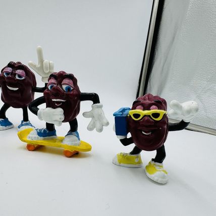 Calrab California Raisins 1988 Action Figurines Applause Lot 9 Pieces Vintage