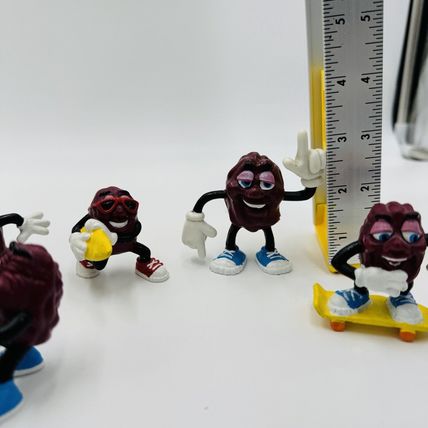 Calrab California Raisins 1988 Action Figurines Applause Lot 9 Pieces Vintage
