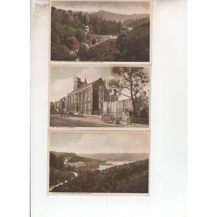 Sheffield Hollow Meadows University Ashopton Road 3x Postcard s