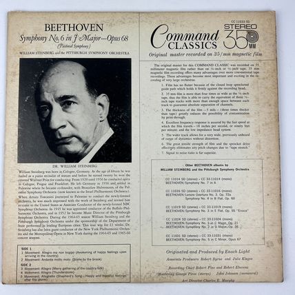 Ludwig van Beethoven Pastoral Symphony Vinyl LP Record Album CC 11033 SD