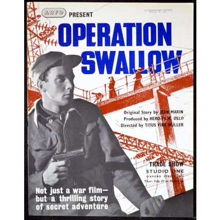 OPERATION SWALLOW 1948 Raoul Dautry, Frédéric Joliot-Curie TRADE ADVERT