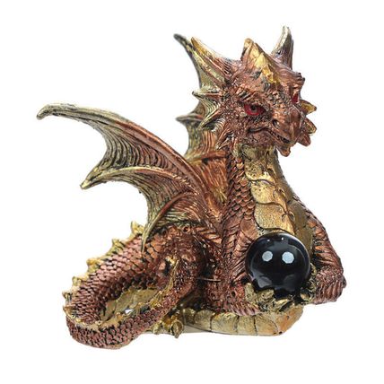 Enchanted Nightmare Dragon Figurine Purple Red Blue