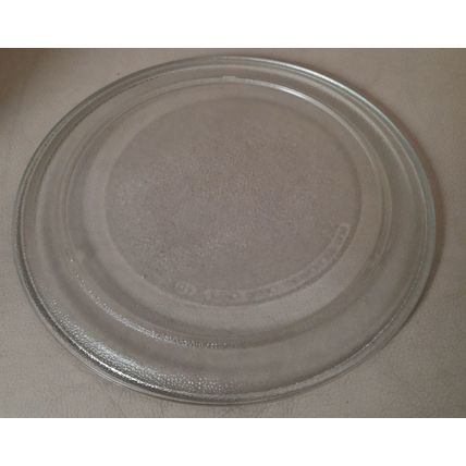 Microwave Glass Turntable Plate : 245mm : Smooth (no lugs)