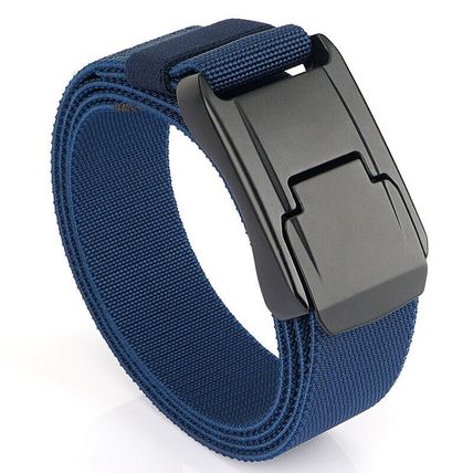 Alloy tactical buckle woven elastic belt for men and women's leisure waist belt