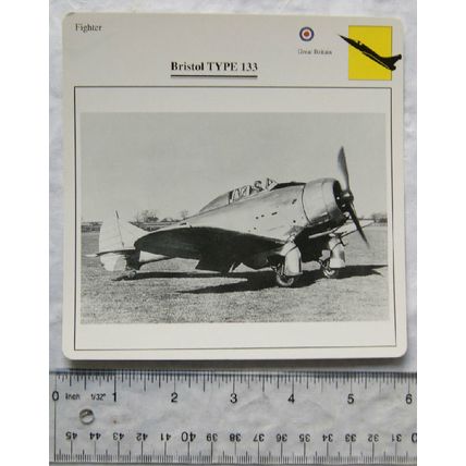 Bristol Type 133 - GB - Fighter - Collectors Club Card