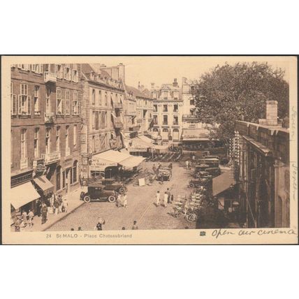 Place Chateaubriand, Saint-Malo, 1931 - Gaubert CPSM