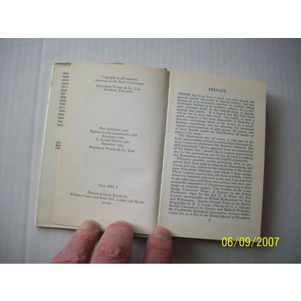 The Observer"s Book of Pond Life 1969 Dust Jacket not clipped