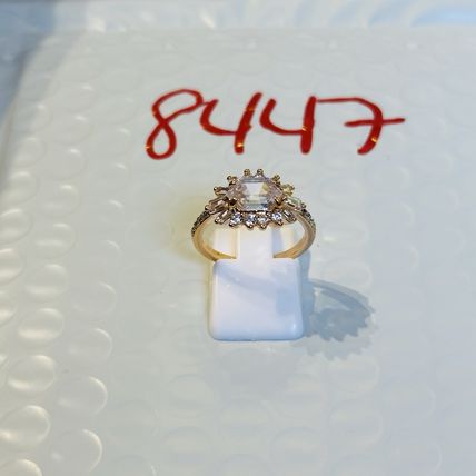 Bomb Party Sz7 Revealed BP Ring Fashion Jewelry RBP CZ Clusters Yellow Gold Pl