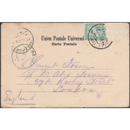 Boeuf et Pyramides, Suez Canal, 1903 - Grammatico CPA