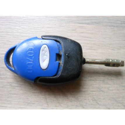 1 X FORD TRANSIT 3 BUTTON REMOTE KEY FOB MK7 TIPPER VAN BLUE REFURBISHED TESTED