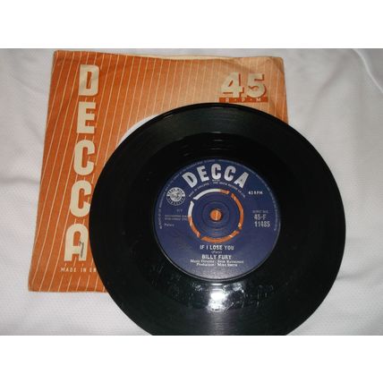 BILLY FURY - ONCE UPON A DREAM (1962) 7" SINGLE