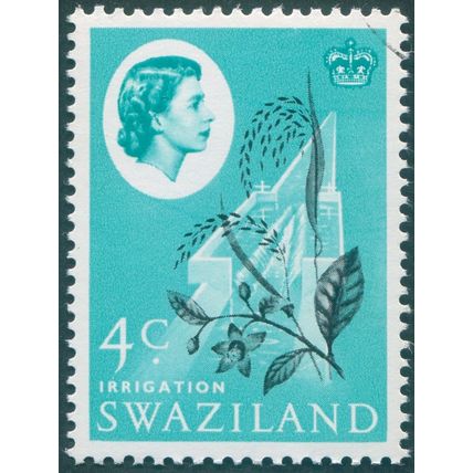Swaziland 1962 4c black & turquoise-green SG95 CTO