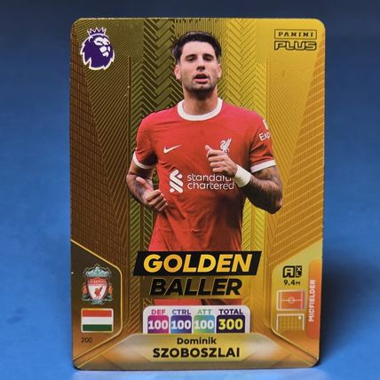 Dominic Szoboszai golden baller Liverpool 2024 PANINI AD PLUS