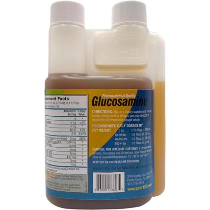 Concentrated Liquid Glucosamine for Dogs & Cats with Chondroitin: 1500Mg High Po
