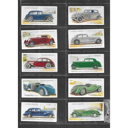 PLAYERS - 4 Complete Sets Aircraft and Motor Cars.