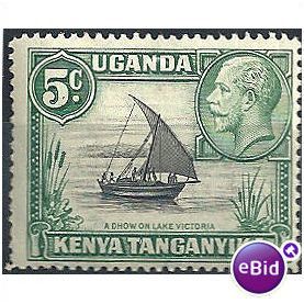 KUT 1935 SG111 5c Black & Green Mounted Mint
