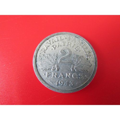 1943 FRANCE TWO FRANCS FREE POST. O