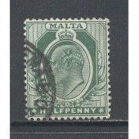 Malta.SG47 1/2d Green.Fine Used.July15