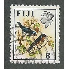 FIJ 1971 8c BIRDS AND FLOWERS' FINE USED (EBID48-144)