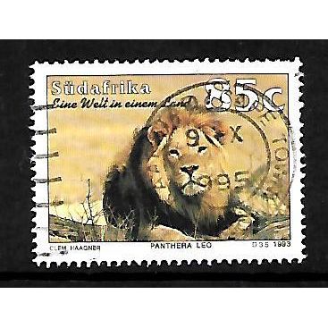 SOUTH AFRICA 1993 TOURISM 85c LION SG 828 FINE USED#