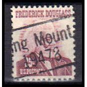 Used 1290 25c Frederick Douglass Spring Mount, PA. E1956