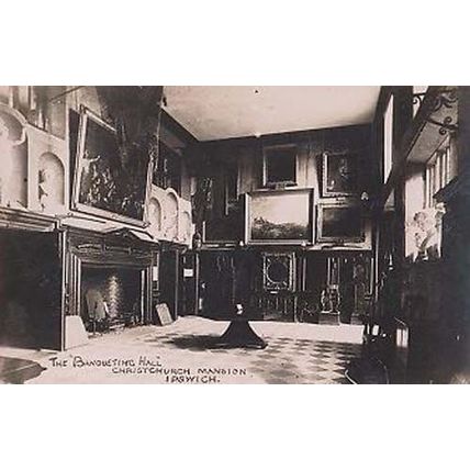 The Banquet Dining Hall Ipswich Christchurch Manor Suffolk Real Photo Postcard