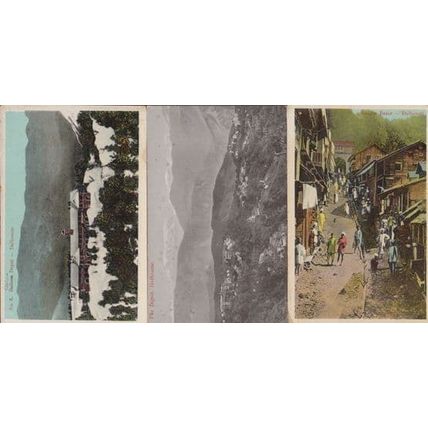 Dalhousie Bazar & Birds Eye Balun Depot 3x India Postcard