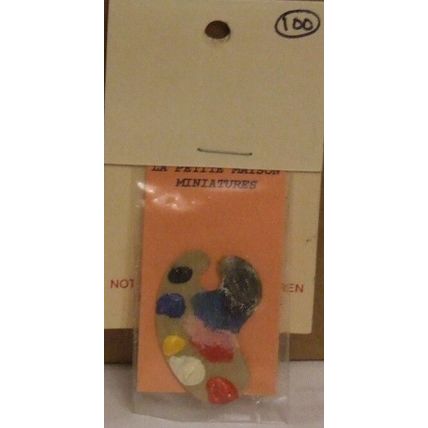 DOLLS HOUSE ARTISTS PALETTE BOARD, HAND MADE n100