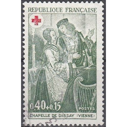 France 1970 Michel 1733 O Cote (2008) 0.80 € Croix-Rouge Seigneurs Cachet rond