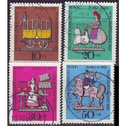 GERMANY BERLIN [1969] MiNr 0348-51 ( O/used )