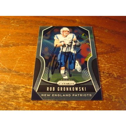 2019 Panini Prizm, Autograph Card, w/COA, ROB GRONKOWSKI, Patriots