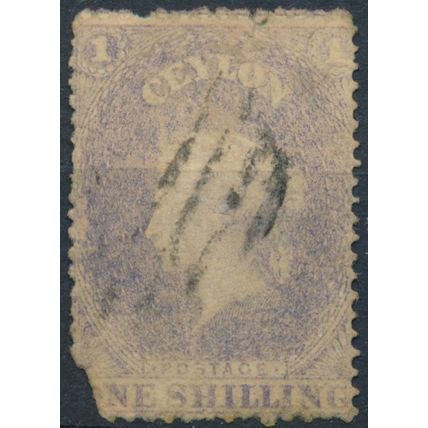 QV: 1s - Ceylon 1861 - F H - SG 26