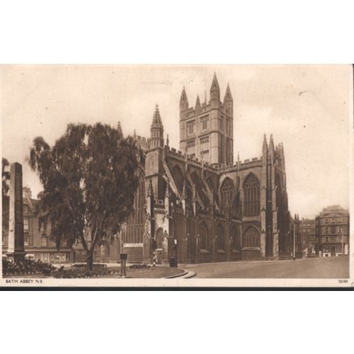 Vintage GB PC 1946 - Bath Abbey, North East, Somerset
