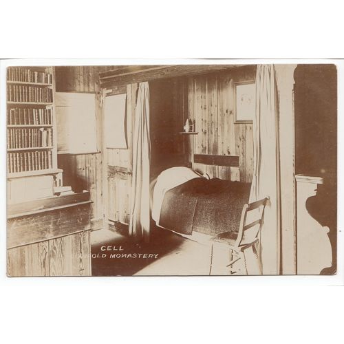 Cell at Cowfold Monastery West Sussex RP Postcard