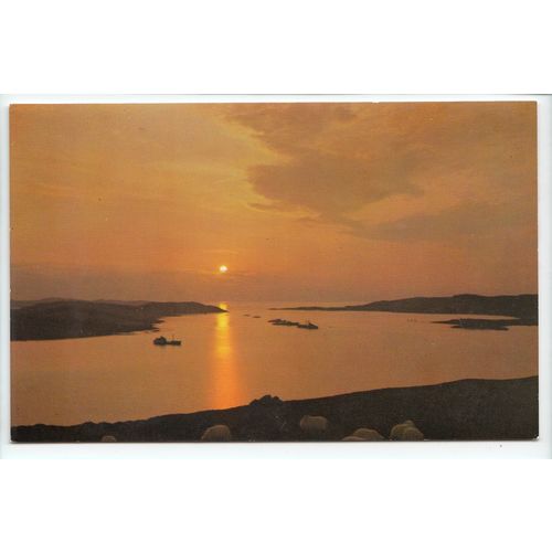 Wester Ross Sunset Aultbea Loch Ewe Ross-shire Postcard 5255
