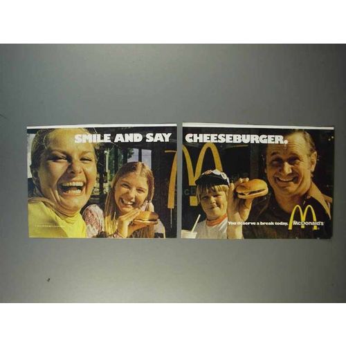 1973 McDonald's Cheeseburger Ad - Smile and Say