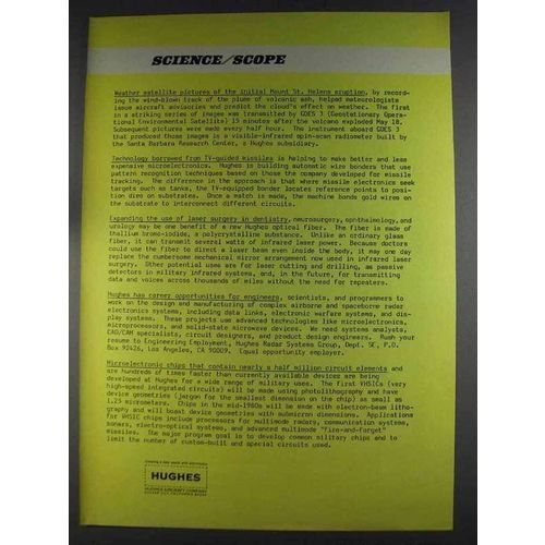 1980 Hughes Aircraft Ad - Weather Satellite Pictures