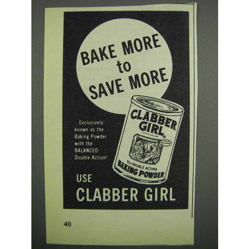 1983 Clabber Girl Baking Powder Ad - Bake More