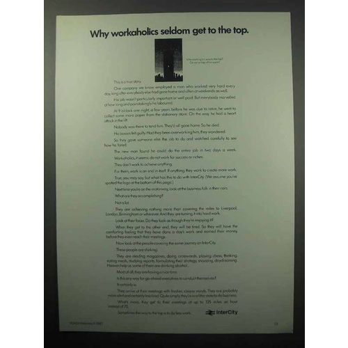 1987 InterCity Transportation Ad - Workaholics
