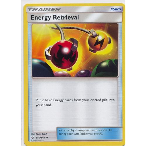 Pokemon Sun & Moon 116/149 Energy Retrieval