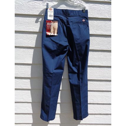 Mens Dickies Navy Blue Work Pants NWT 30x32 Poplin Easy Care