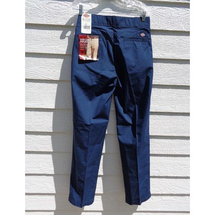 Mens Dickies Navy Blue Work Pants NWT 30x32 Poplin Easy Care