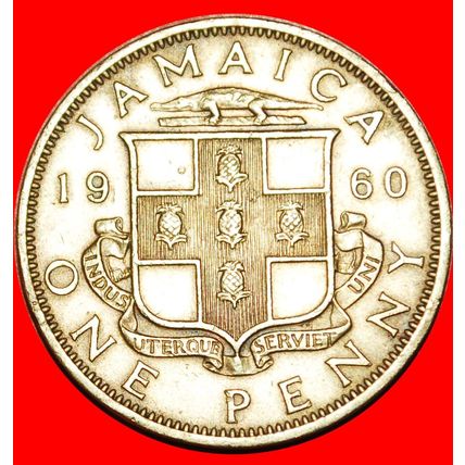 GREAT BRITAIN (1953-1963): JAMAICA ★ 1 PENNY 1960! LOW START★NO RESERVE