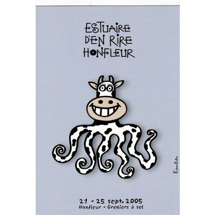Festival Estuaire Den Rire Honfleur 2005 France Postcard unused VGC