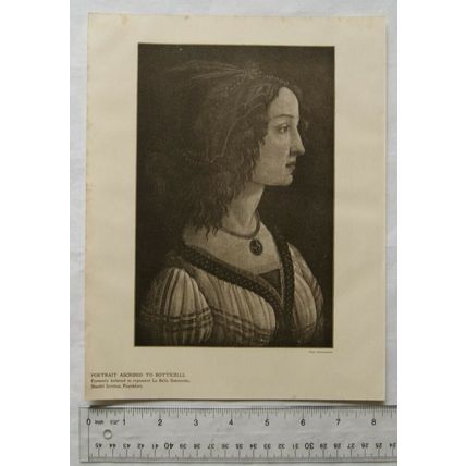 1903 illustration: Portrait ascribed to Botticelli