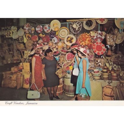 Jamaica Craft Vendors Postcard