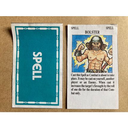 Talisman RPG 2nd Edition: Bonus cards Spell Bolster (A) 1985 Games Workshop