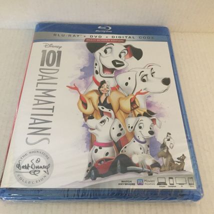 NEW Disney 101 Dalmatians Movie Blu-Ray + DVD + Digital